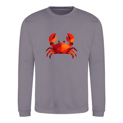 Crab in Crimson Adult Sweatshirt - Prism Kingdom Dusty Lilac colour variant image