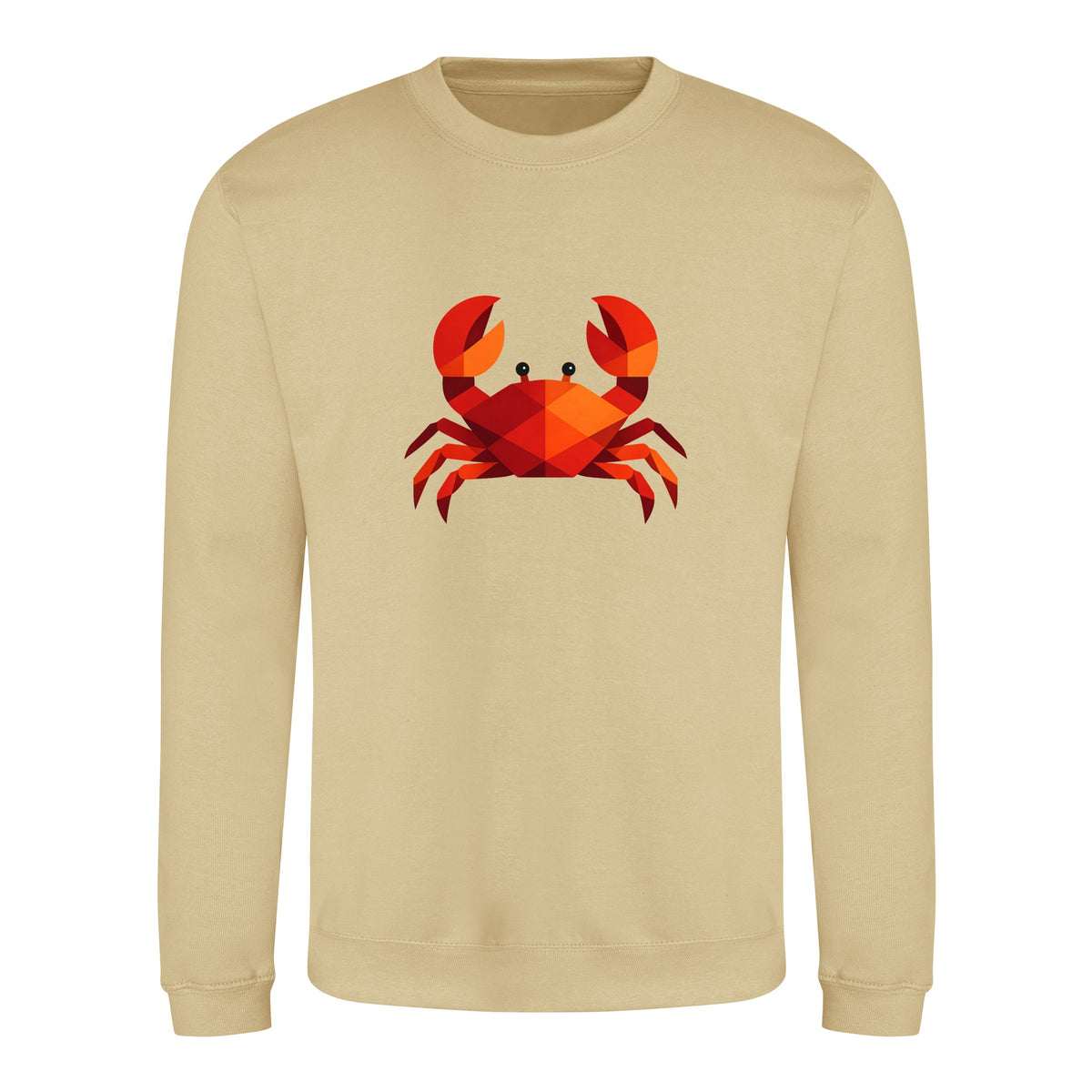 Crab in Crimson Adult Sweatshirt - Prism Kingdom Desert Sand colour variant image