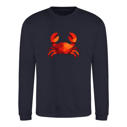 Crab in Crimson Adult Sweatshirt - Prism Kingdom French Navy colour variant image