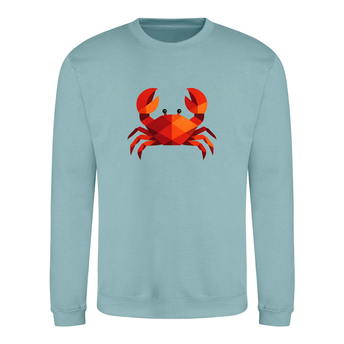Crab in Crimson Adult Sweatshirt - Prism Kingdom Seafoam colour variant image
