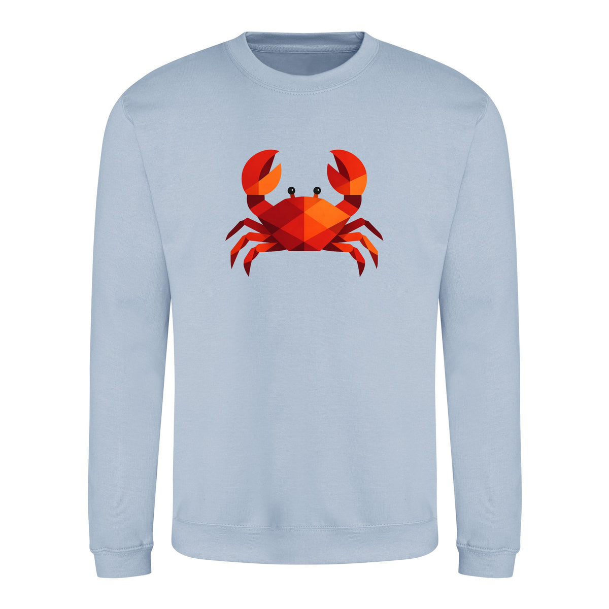 Crab in Crimson Adult Sweatshirt - Prism Kingdom Sky Blue colour variant image