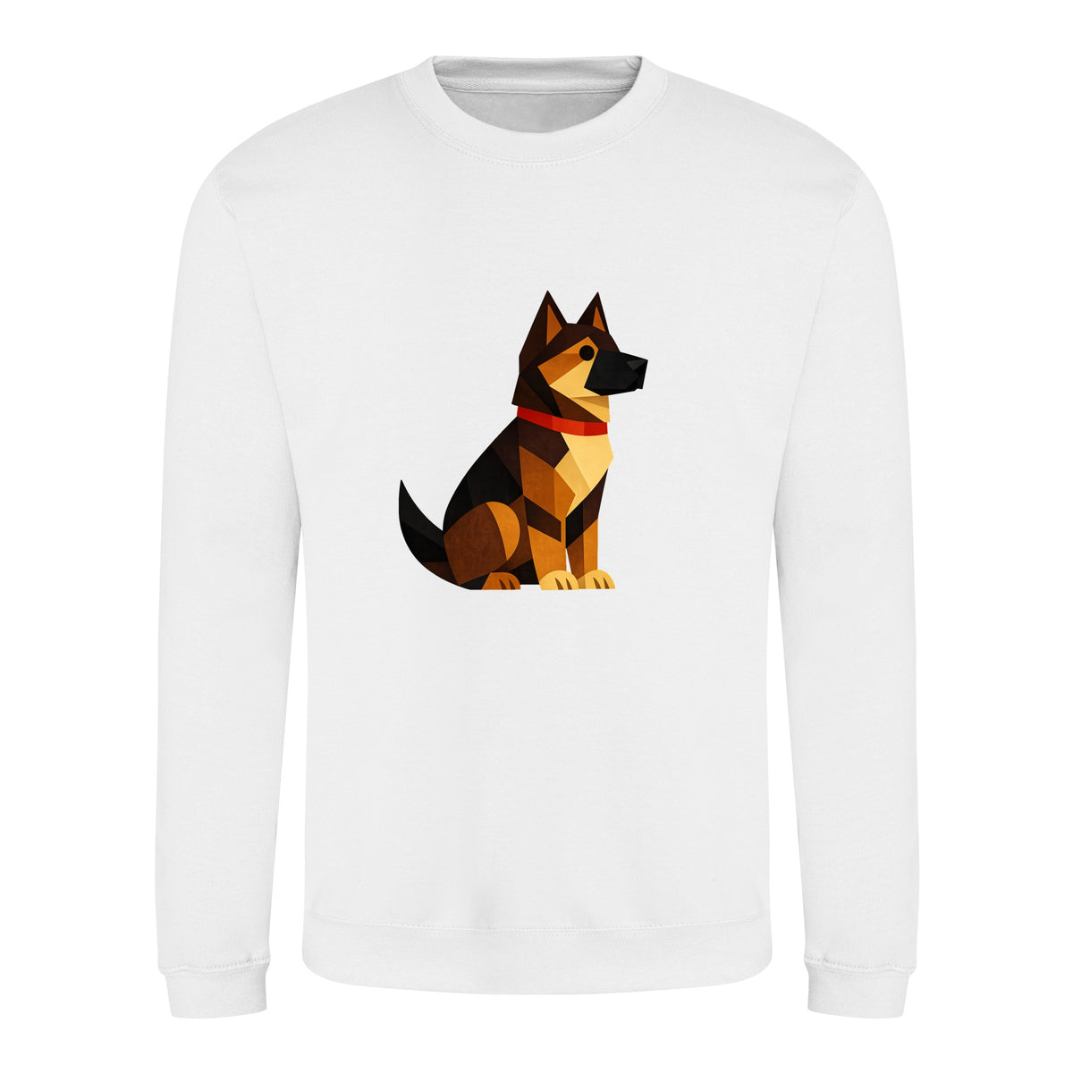 Watchful German Shepherd Adult Sweatshirt - Prism Kingdom Arctic White colour variant image