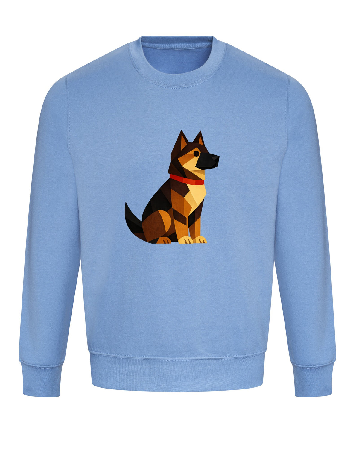 Watchful German Shepherd Adult Sweatshirt - Prism Kingdom Cornflower Blue colour variant image