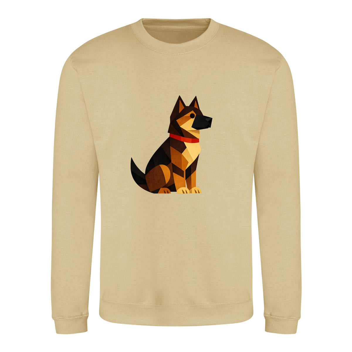 Watchful German Shepherd Adult Sweatshirt - Prism Kingdom Desert Sand colour variant image