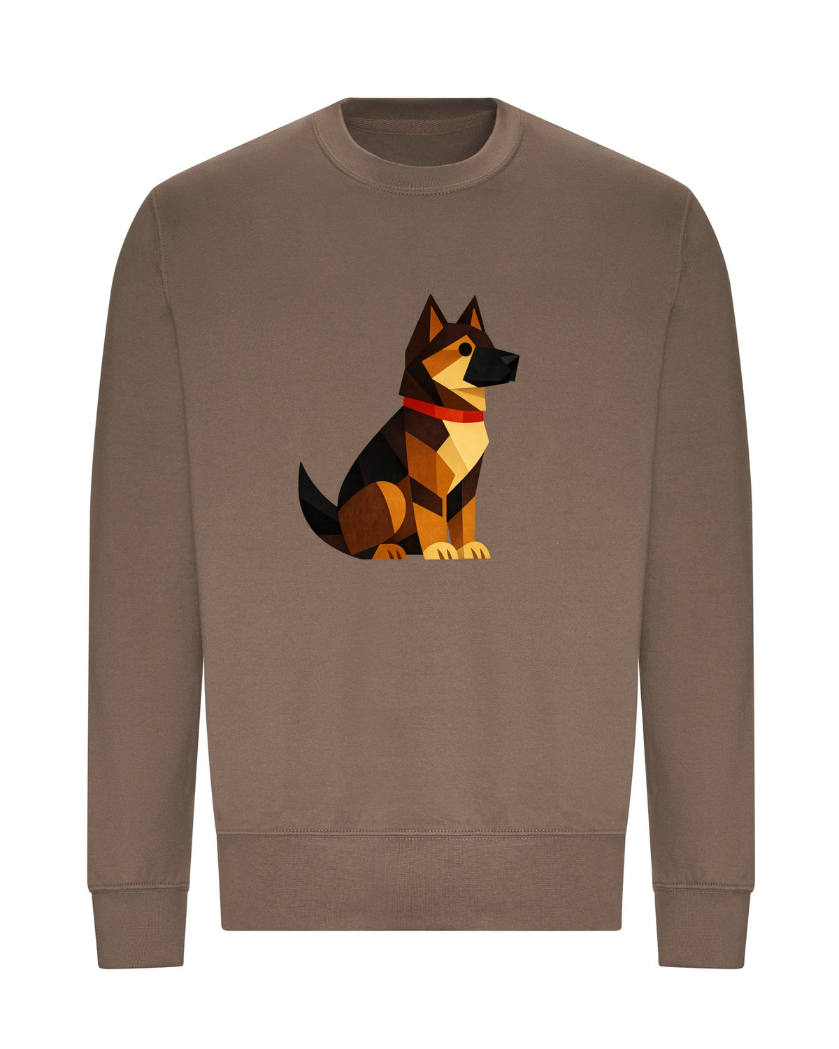 Watchful German Shepherd Adult Sweatshirt - Prism Kingdom Mocha Brown colour variant image