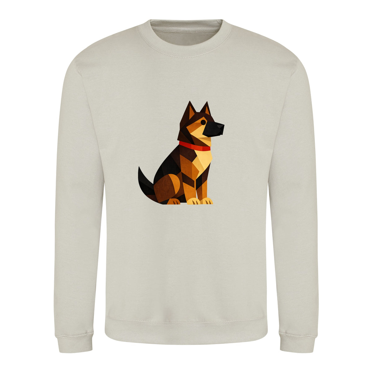 Watchful German Shepherd Adult Sweatshirt - Prism Kingdom Natural Stone colour variant image