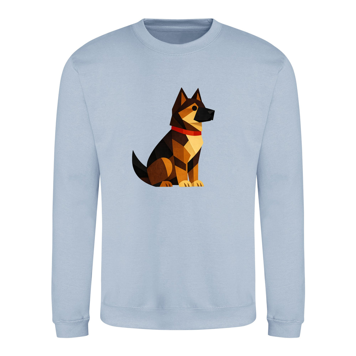 Watchful German Shepherd Adult Sweatshirt - Prism Kingdom Sky Blue colour variant image
