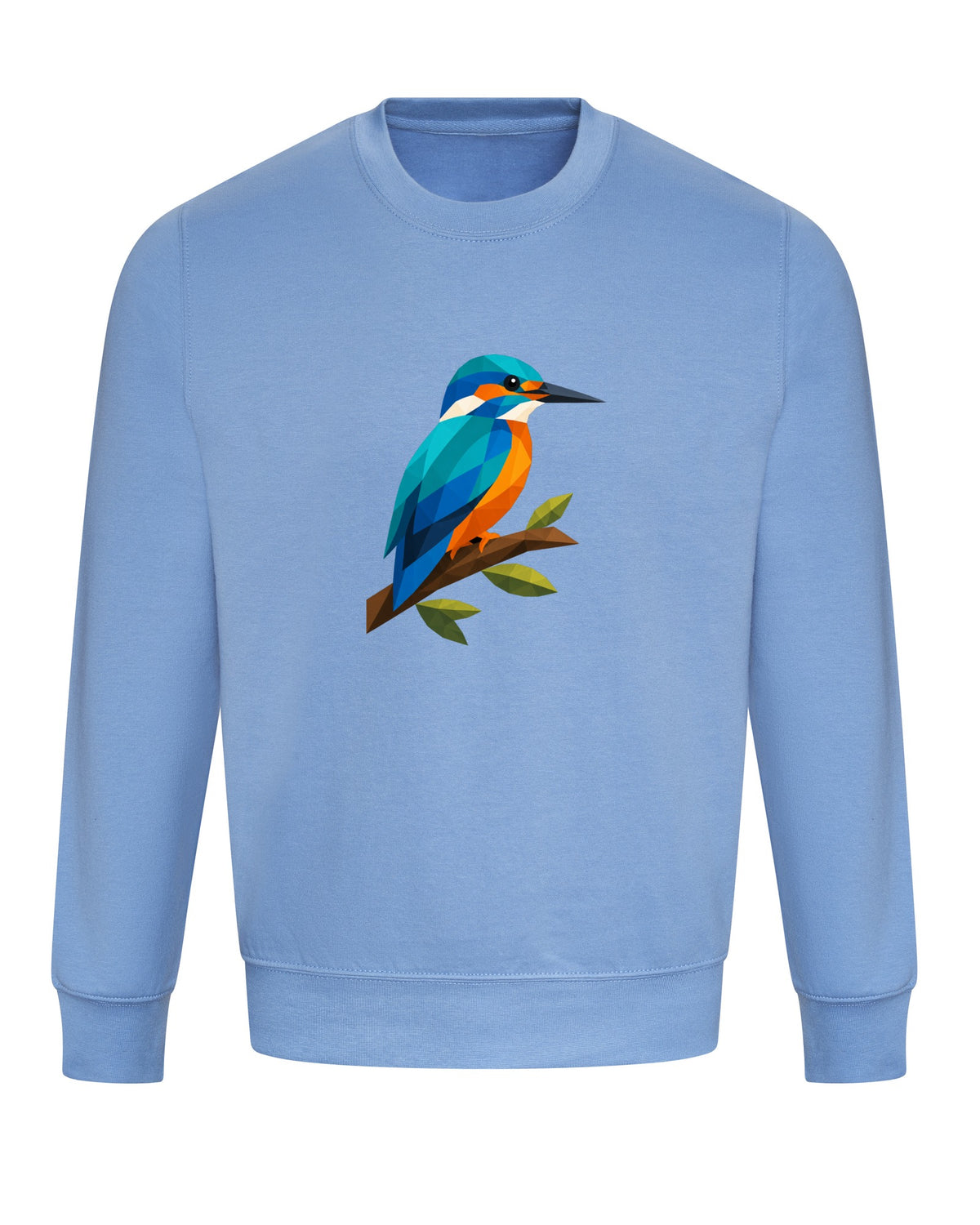 Kingfisher Among Reeds Adult Sweatshirt - Prism Kingdom Cornflower Blue colour variant image
