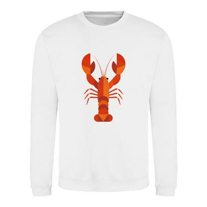 Scarlet Lobster Adult Sweatshirt - Prism Kingdom Arctic White colour variant image
