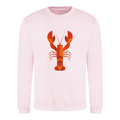 Scarlet Lobster Adult Sweatshirt - Prism Kingdom Baby Pink colour variant image