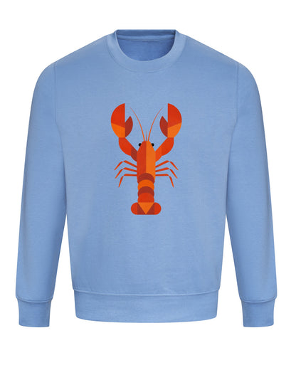Scarlet Lobster Adult Sweatshirt - Prism Kingdom Cornflower Blue colour variant image