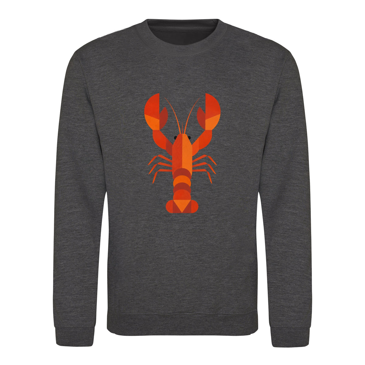 Scarlet Lobster Adult Sweatshirt - Prism Kingdom Charcoal colour variant image