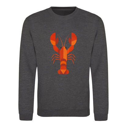 Scarlet Lobster Adult Sweatshirt - Prism Kingdom Charcoal colour variant image