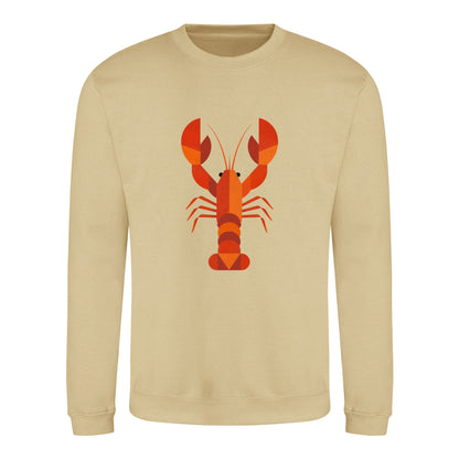 Scarlet Lobster Adult Sweatshirt - Prism Kingdom Desert Sand colour variant image
