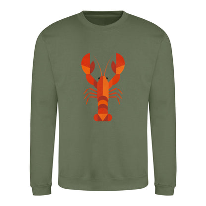 Scarlet Lobster Adult Sweatshirt - Prism Kingdom Earthy Green colour variant image
