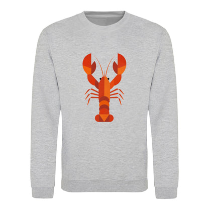 Scarlet Lobster Adult Sweatshirt - Prism Kingdom Heather Grey colour variant image