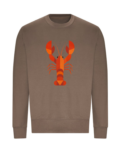 Scarlet Lobster Adult Sweatshirt - Prism Kingdom Mocha Brown colour variant image