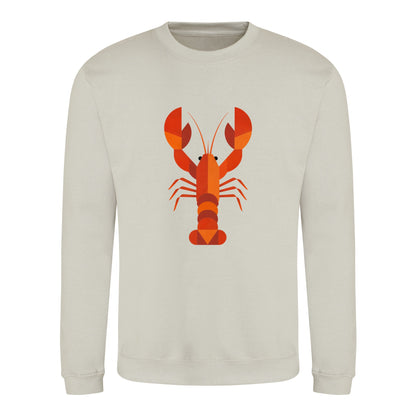 Scarlet Lobster Adult Sweatshirt - Prism Kingdom Natural Stone colour variant image