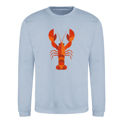 Scarlet Lobster Adult Sweatshirt - Prism Kingdom Sky Blue colour variant image