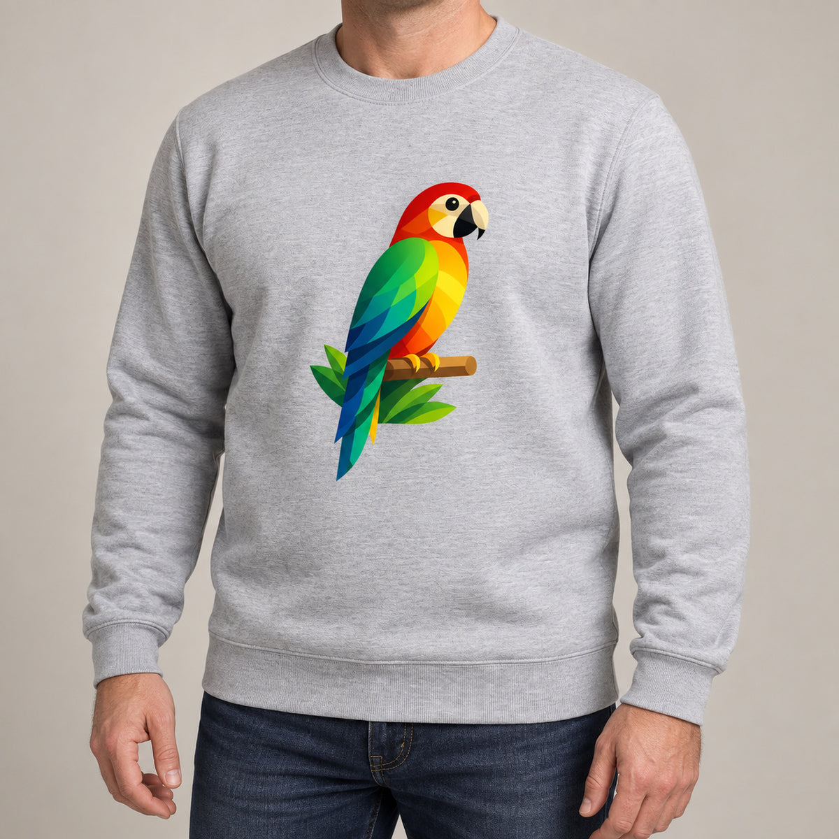 Radiant Macaw Adult Sweatshirt - Prism Kingdom lead image