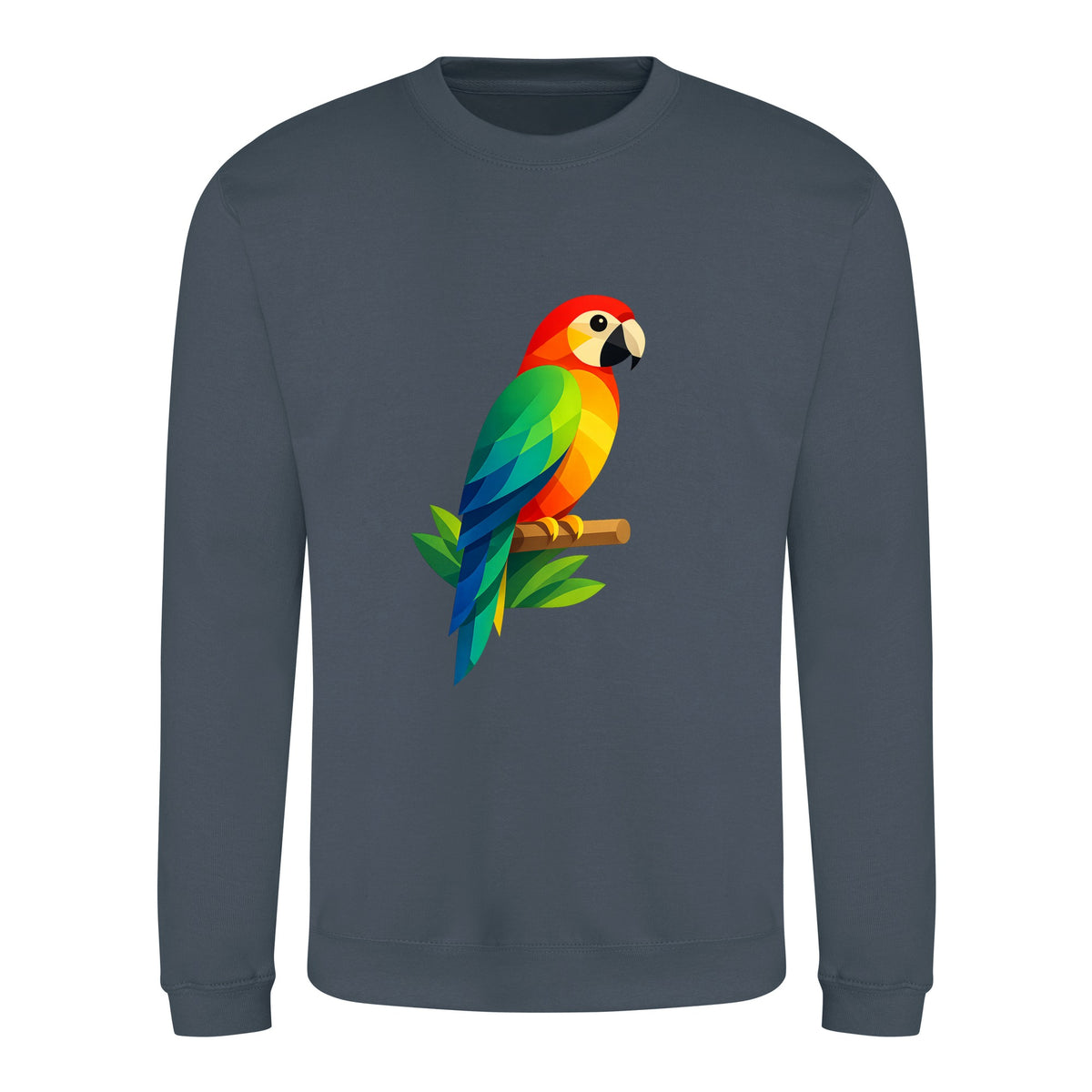 Radiant Macaw Adult Sweatshirt - Prism Kingdom Airforce Blue colour variant image
