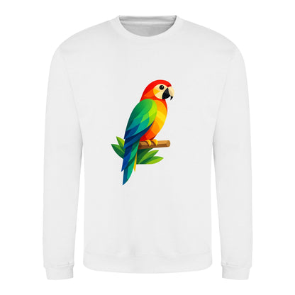 Radiant Macaw Adult Sweatshirt - Prism Kingdom Arctic White colour variant image