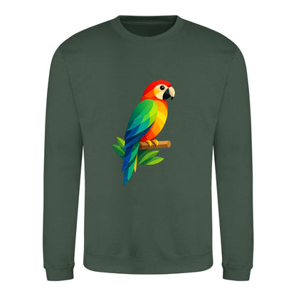 Radiant Macaw Adult Sweatshirt - Prism Kingdom Bottle Green colour variant image