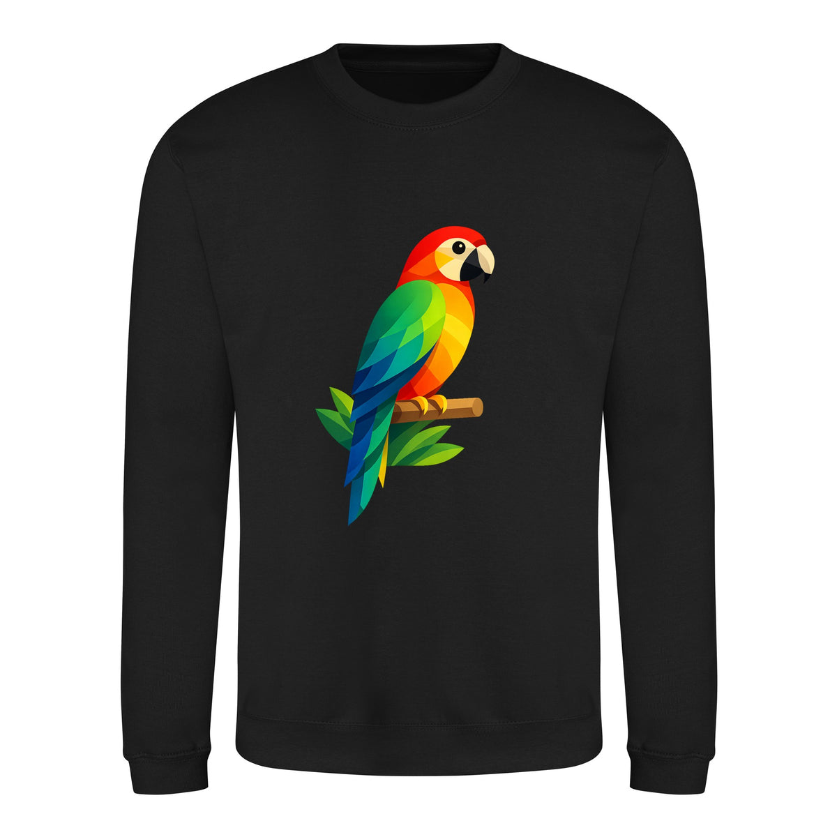 Radiant Macaw Adult Sweatshirt - Prism Kingdom Deep Black colour variant image