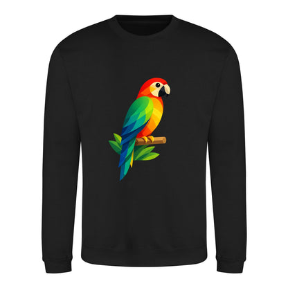 Radiant Macaw Adult Sweatshirt - Prism Kingdom Deep Black colour variant image