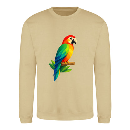 Radiant Macaw Adult Sweatshirt - Prism Kingdom Desert Sand colour variant image