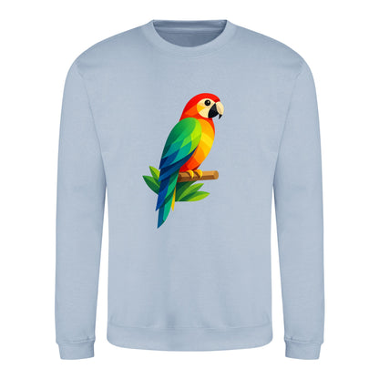 Radiant Macaw Adult Sweatshirt - Prism Kingdom Sky Blue colour variant image