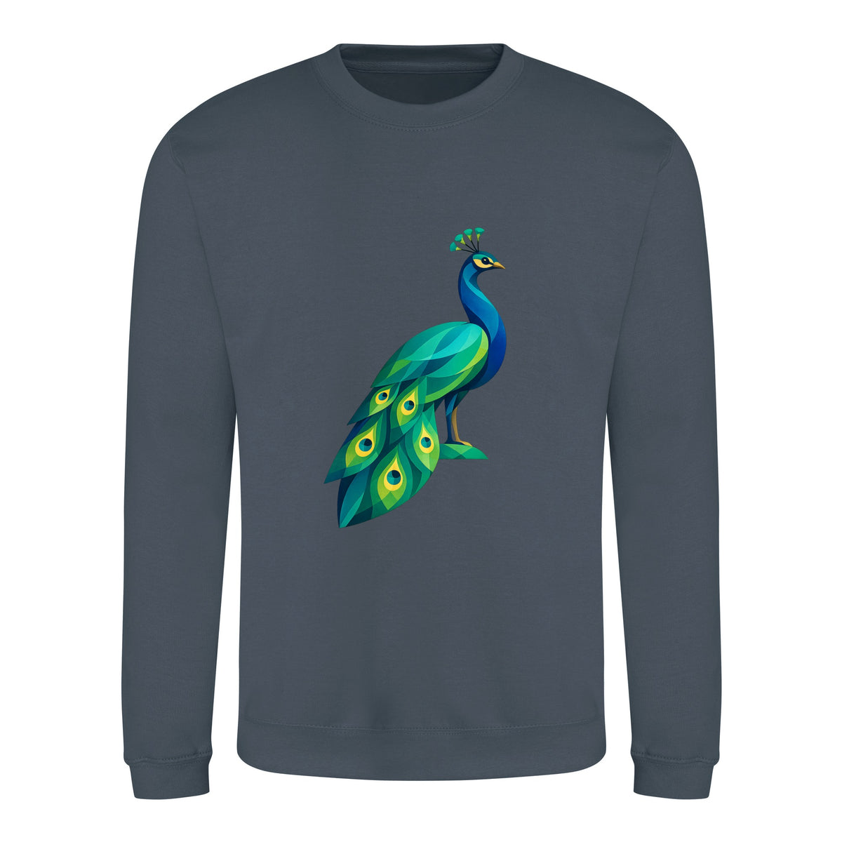 Peacock in Prism Adult Sweatshirt - Prism Kingdom Airforce Blue colour variant image