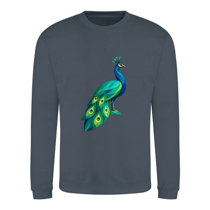 Peacock in Prism Adult Sweatshirt - Prism Kingdom Airforce Blue colour variant image