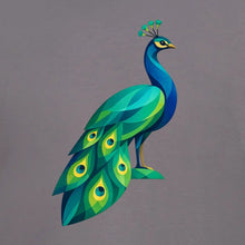 Peacock in Prism Adult Sweatshirt - Prism Kingdom gallery image 2