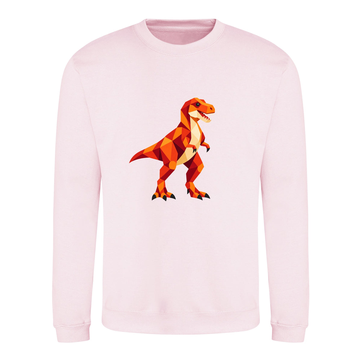 T-Rex Territory Adult Sweatshirt - Prism Kingdom Baby Pink colour variant image