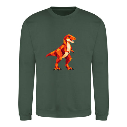 T-Rex Territory Adult Sweatshirt - Prism Kingdom Bottle Green colour variant image