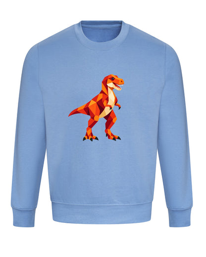 T-Rex Territory Adult Sweatshirt - Prism Kingdom Cornflower Blue colour variant image