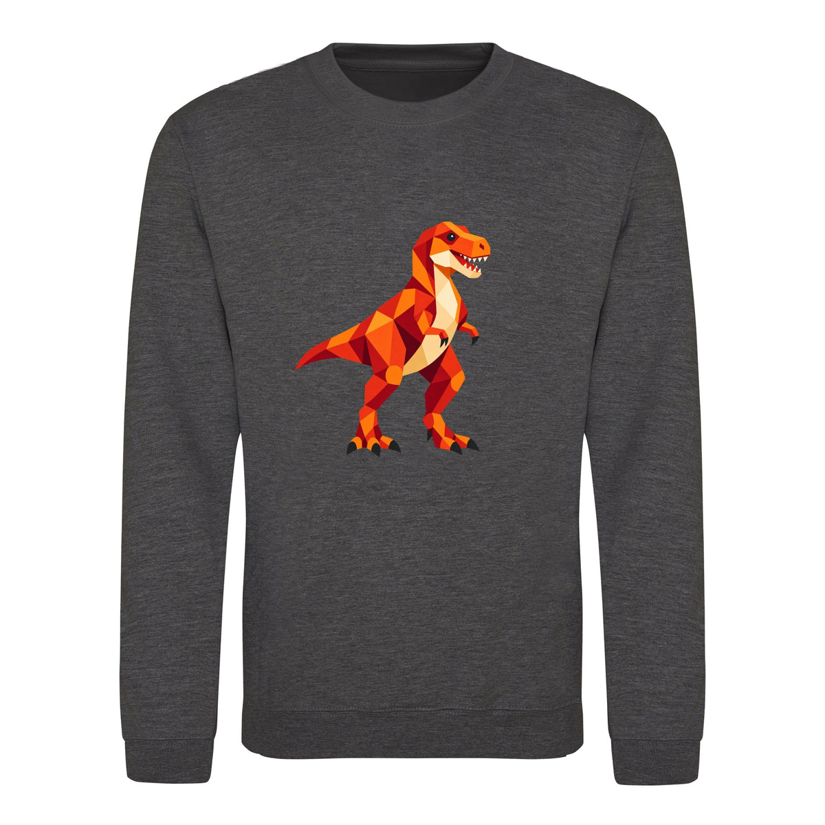 T-Rex Territory Adult Sweatshirt - Prism Kingdom Charcoal colour variant image