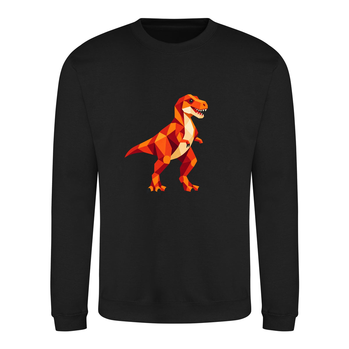 T-Rex Territory Adult Sweatshirt - Prism Kingdom Deep Black colour variant image