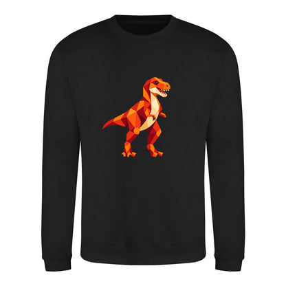 T-Rex Territory Adult Sweatshirt - Prism Kingdom Deep Black colour variant image