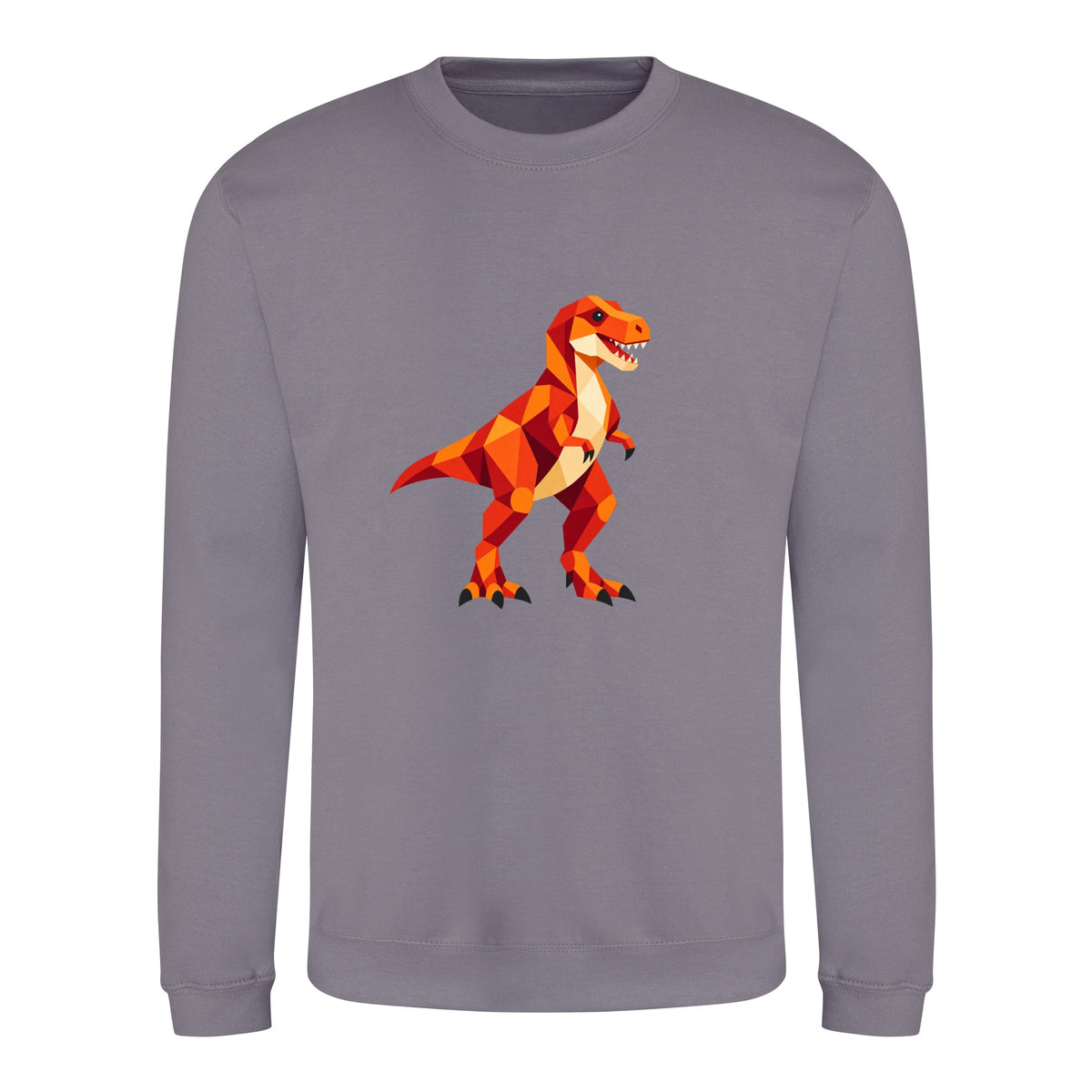 T-Rex Territory Adult Sweatshirt - Prism Kingdom Dusty Lilac colour variant image
