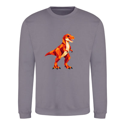 T-Rex Territory Adult Sweatshirt - Prism Kingdom Dusty Lilac colour variant image