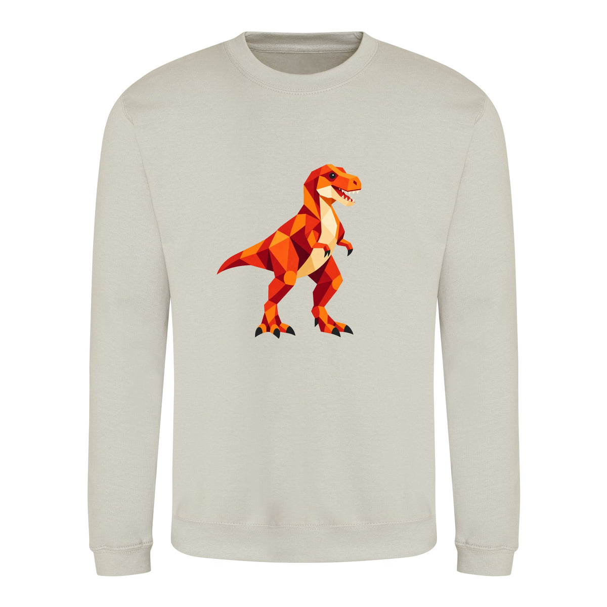 T-Rex Territory Adult Sweatshirt - Prism Kingdom Natural Stone colour variant image