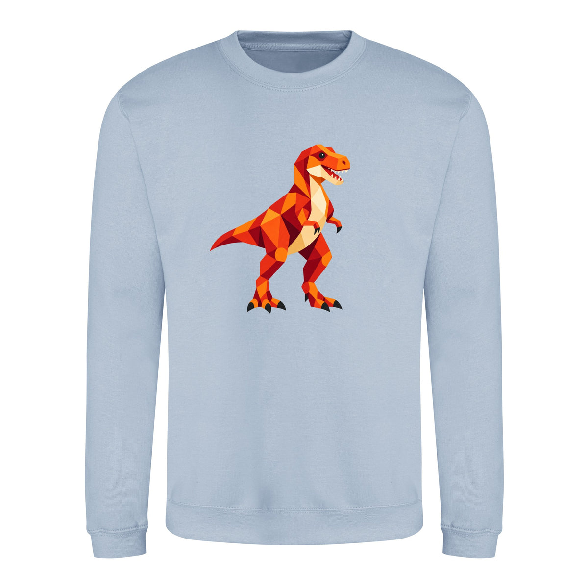 T-Rex Territory Adult Sweatshirt - Prism Kingdom Sky Blue colour variant image