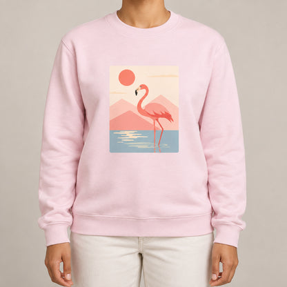 Flamingo Reflections Adult Sweatshirt - Wild Horizons lead image