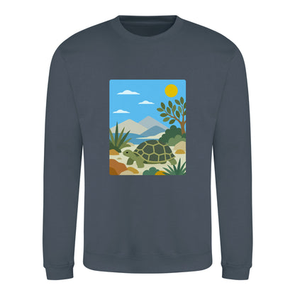 Tortoise Trail Adult Sweatshirt - Wild Horizons Airforce Blue colour variant image