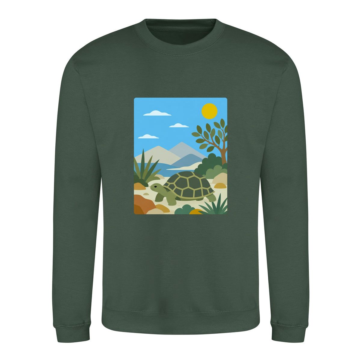 Tortoise Trail Adult Sweatshirt - Wild Horizons Bottle Green colour variant image