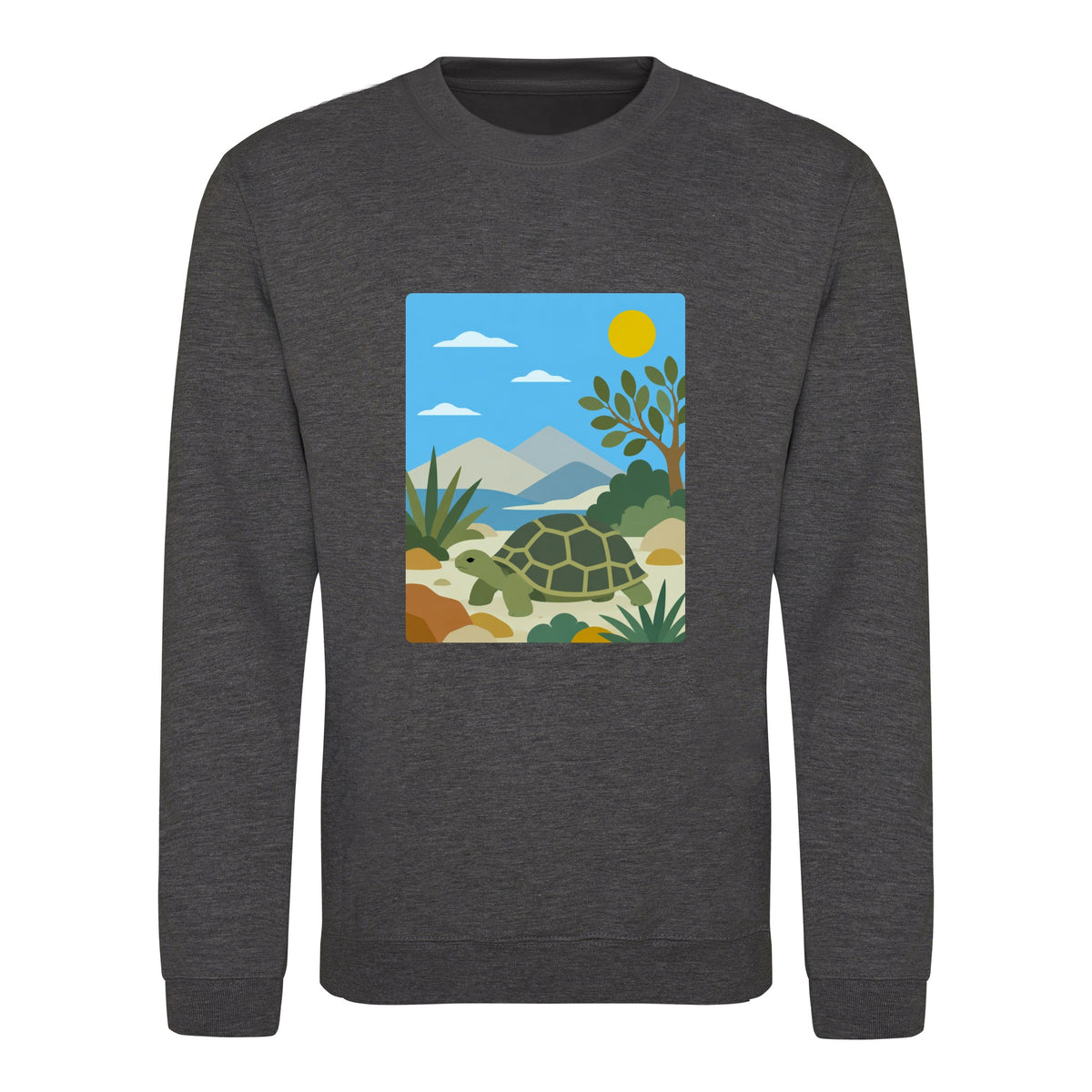 Tortoise Trail Adult Sweatshirt - Wild Horizons Charcoal colour variant image
