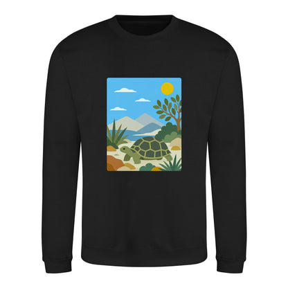 Tortoise Trail Adult Sweatshirt - Wild Horizons Deep Black colour variant image