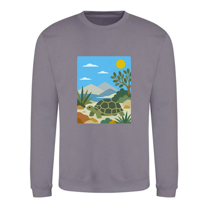 Tortoise Trail Adult Sweatshirt - Wild Horizons Dusty Lilac colour variant image